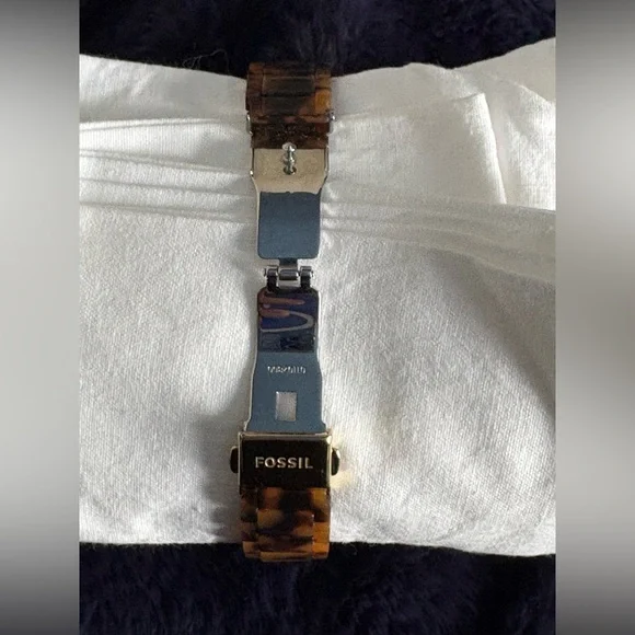 Fossil Tortoise and Gold Chronograph Watch - Picture 5 of 7